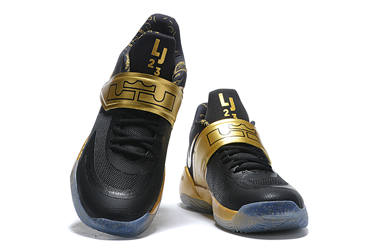 2020 Nike LeBron James Ambassador 12 Black Gold - Click Image to Close